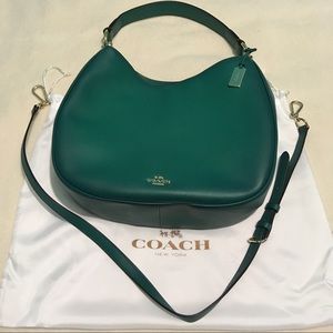 Green Coach hobo bag